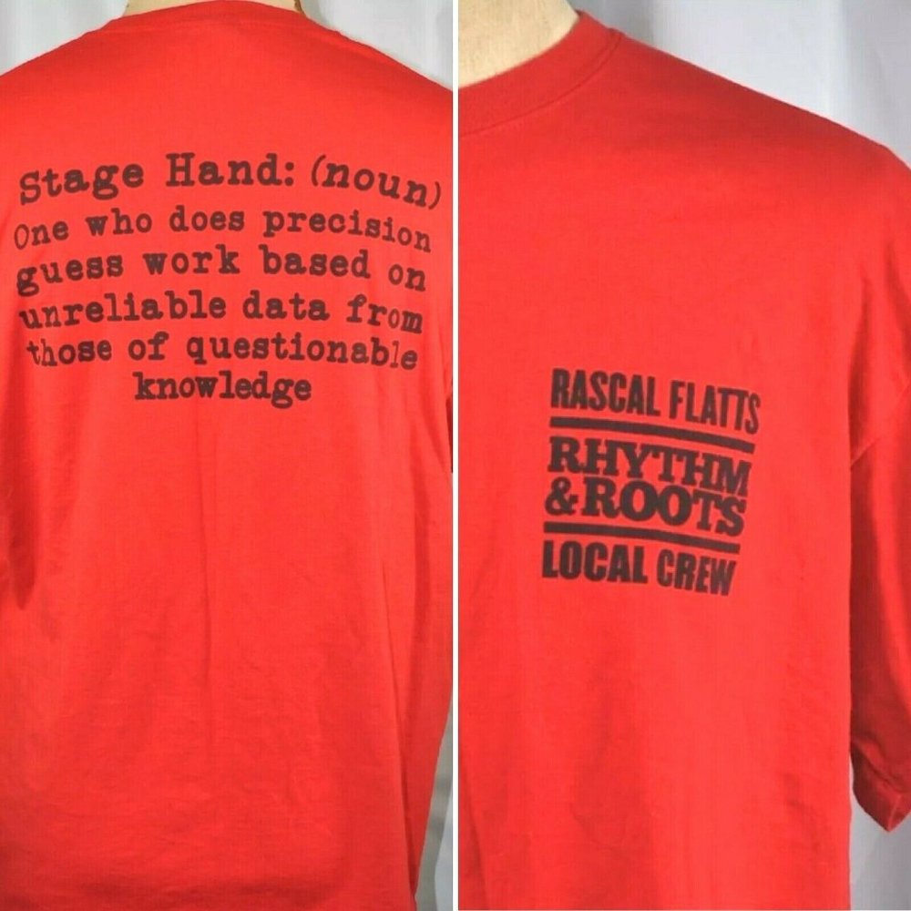 Rascal Flatts Rhythm Roots Local Crew Concert Tee - image 1